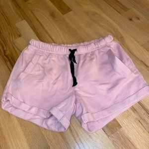 Pink victoria secret comfy bed shorts